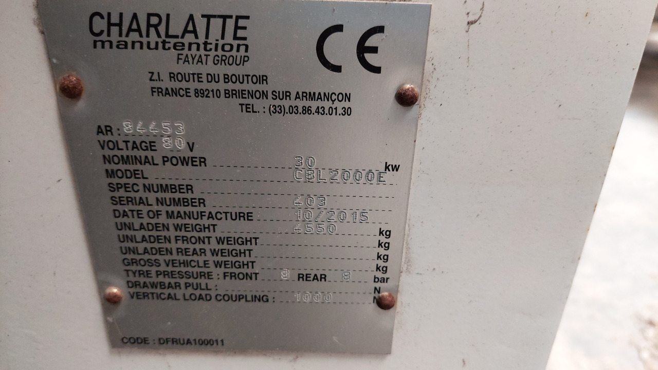 CBL2000E belt loader Charlatte - Лентов товарач: снимка 2 CBL2000E belt loader Charlatte - Лентов товарач: снимка 2