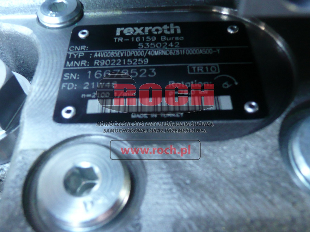 REXROTH A4VGO85EV1DP000/40MRNC6Z81F0000AS00-Y 5350242 - Хидравлична помпа: снимка 1 REXROTH A4VGO85EV1DP000/40MRNC6Z81F0000AS00-Y 5350242 - Хидравлична помпа: снимка 1