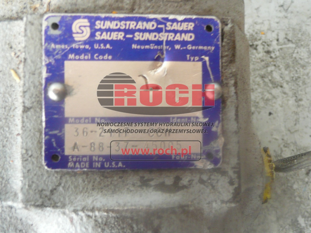 SAUER SUNDSTRAND 36-2117 CCW A-88-37-45005 - Хидравлична помпа: снимка 2 SAUER SUNDSTRAND 36-2117 CCW A-88-37-45005 - Хидравлична помпа: снимка 2