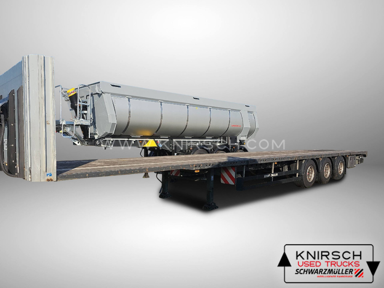 SCHWARZMUELLER J-3A-80 Plateausattel - Бордово ремарке/ Платформа: снимка 1 SCHWARZMUELLER J-3A-80 Plateausattel - Бордово ремарке/ Платформа: снимка 1