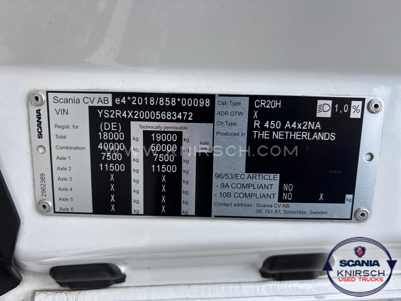 SCANIA R450A4x2NA / LED / Standklima / Opticruise - Влекач: снимка 2 SCANIA R450A4x2NA / LED / Standklima / Opticruise - Влекач: снимка 2