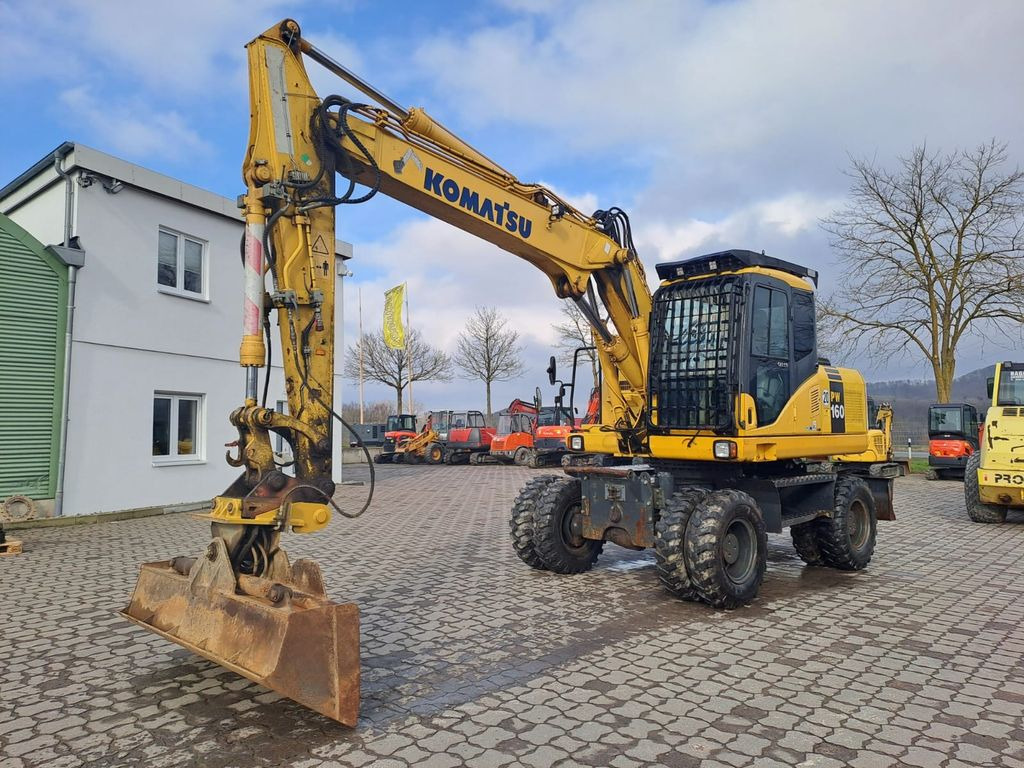 Komatsu PW 160-7, Bj 07, 7050 BH, hydr. VA, MS10, GLV - Колесен багер: снимка 1 Komatsu PW 160-7, Bj 07, 7050 BH, hydr. VA, MS10, GLV - Колесен багер: снимка 1