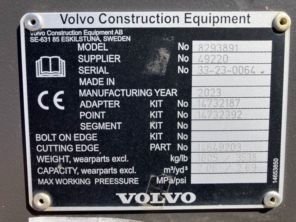 Volvo Tieflöffel mit Zähne S2 - Багер-товарач: снимка 4 Volvo Tieflöffel mit Zähne S2 - Багер-товарач: снимка 4