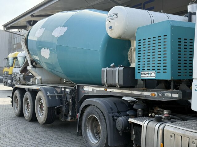 Betonmischer-Auflieger Euromix 12 m³ mit Motor - Полуремарке бетон миксер: снимка 1 Betonmischer-Auflieger Euromix 12 m³ mit Motor - Полуремарке бетон миксер: снимка 1