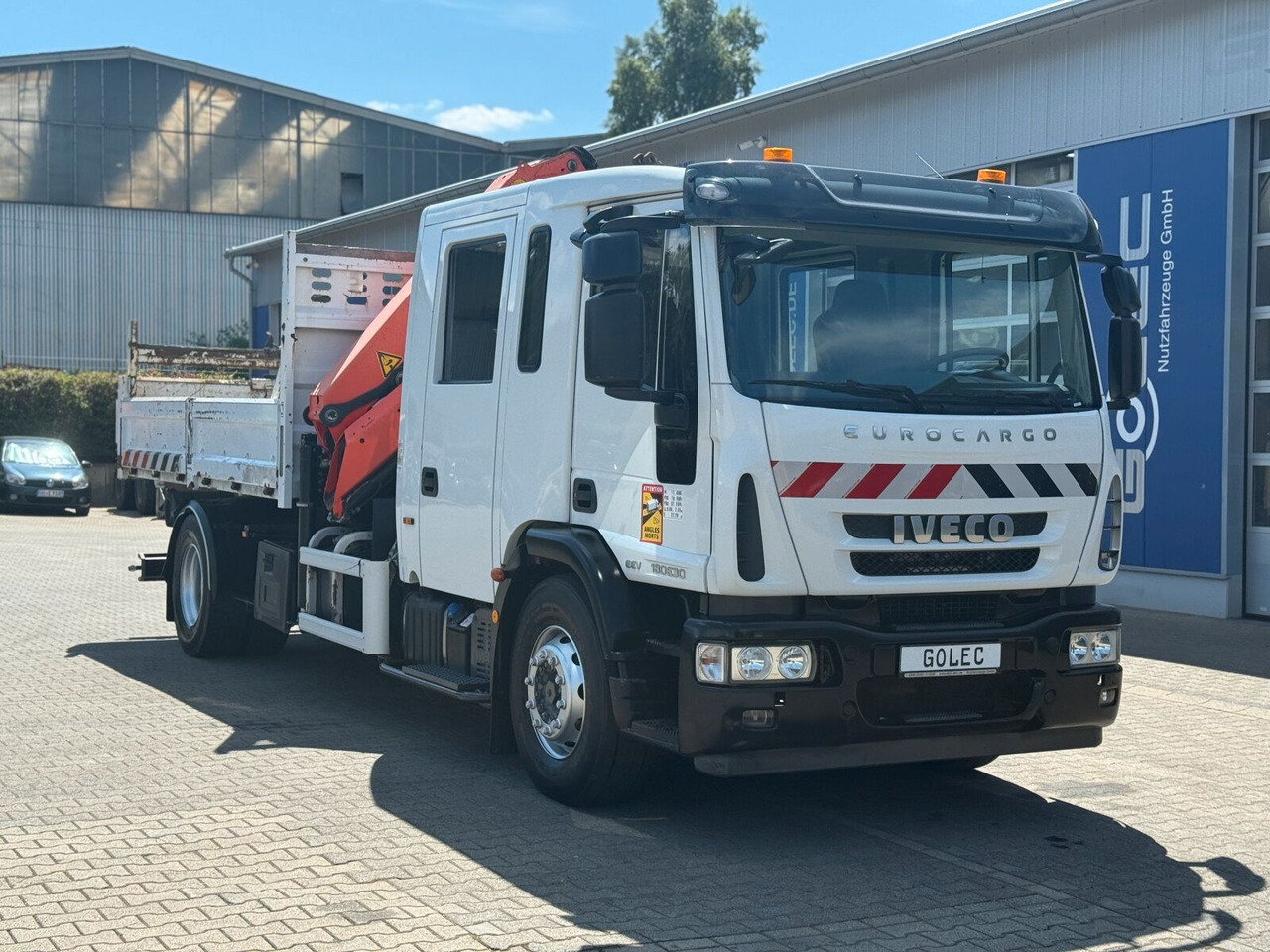 Iveco ML180E 4x2 DOKA Euro 5 Kipper Kran PK16001K-B - Самосвал камион, Камион с кран: снимка 1 Iveco ML180E 4x2 DOKA Euro 5 Kipper Kran PK16001K-B - Самосвал камион, Камион с кран: снимка 1