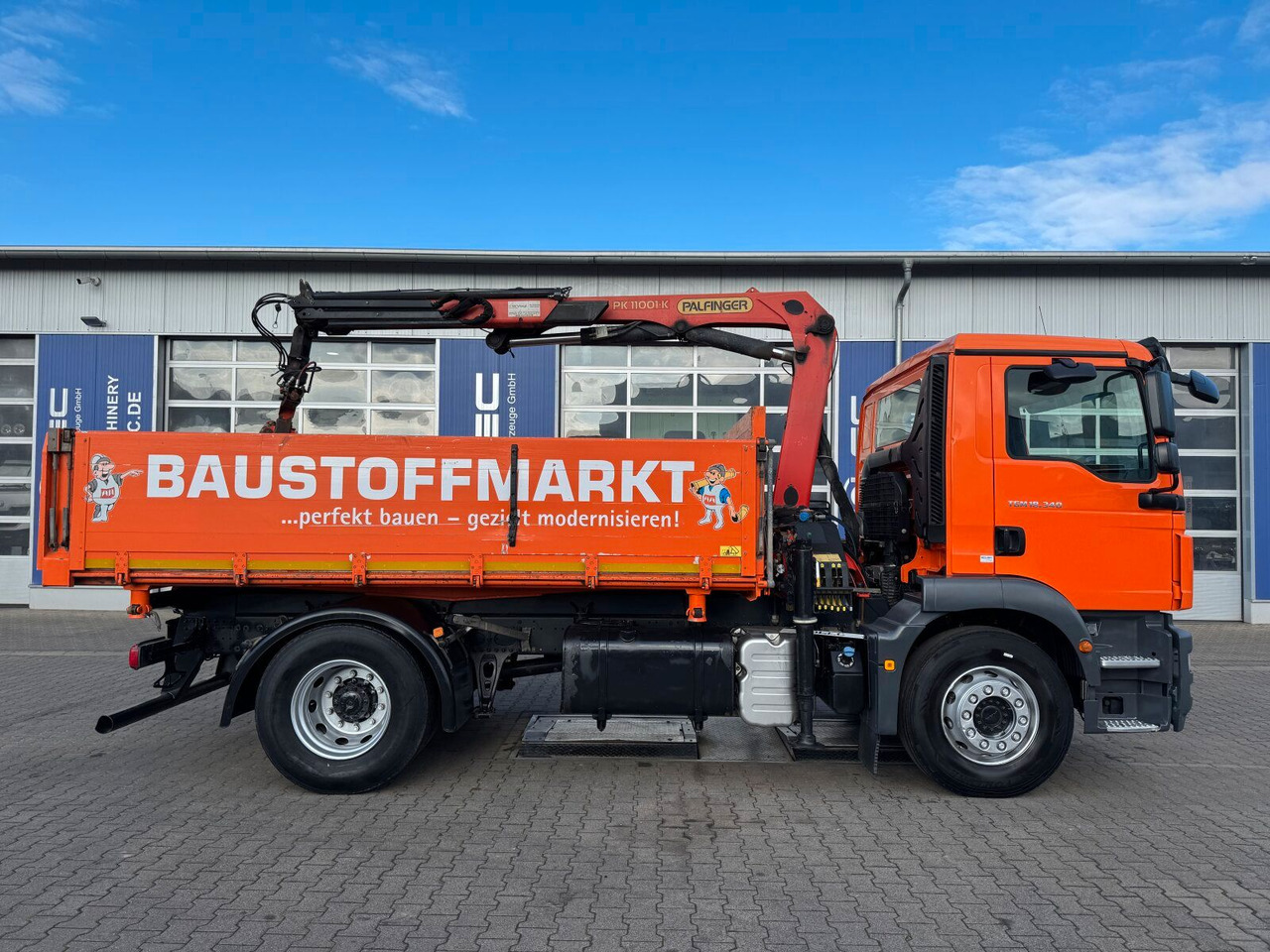 MAN TGM 18.340 4x2 Euro 6 Kipper Kran PK11001.K - Самосвал камион, Камион с кран: снимка 3 MAN TGM 18.340 4x2 Euro 6 Kipper Kran PK11001.K - Самосвал камион, Камион с кран: снимка 3