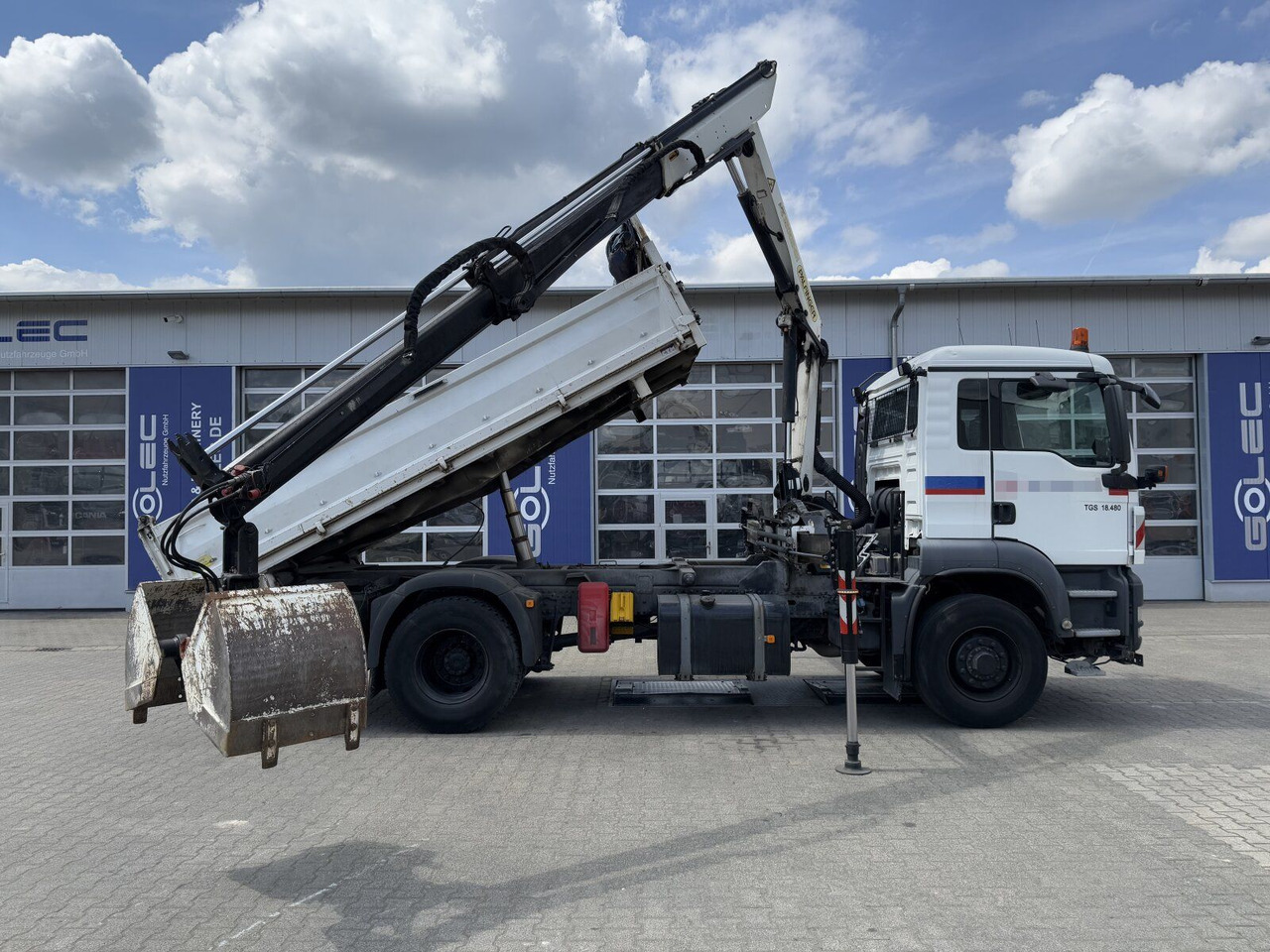 MAN TGS 18.480 4x4H Winter. Kipper Kran PALFINGER 12 - Самосвал камион, Камион с кран: снимка 4 MAN TGS 18.480 4x4H Winter. Kipper Kran PALFINGER 12 - Самосвал камион, Камион с кран: снимка 4