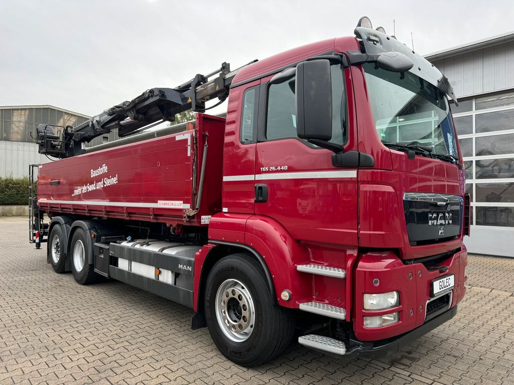 Бордови камион, Камион с кран MAN TGS 26.440 6x2 Kipper KRAN HIAB XS 166K PRO: снимка 1