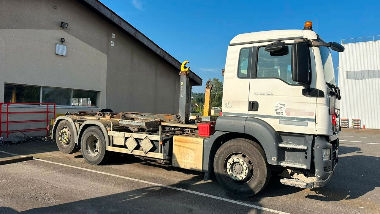 MAN TGS 28.400 6x2-4 Abrollkipper Lift-Lenkachse - Мултилифт с кука камион, Камион с кран: снимка 1 MAN TGS 28.400 6x2-4 Abrollkipper Lift-Lenkachse - Мултилифт с кука камион, Камион с кран: снимка 1