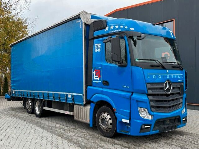 Камион с брезент Mercedes-Benz ACTROS 2542 6x2 Euro6 Jumbo Pritsche Plane: снимка 1