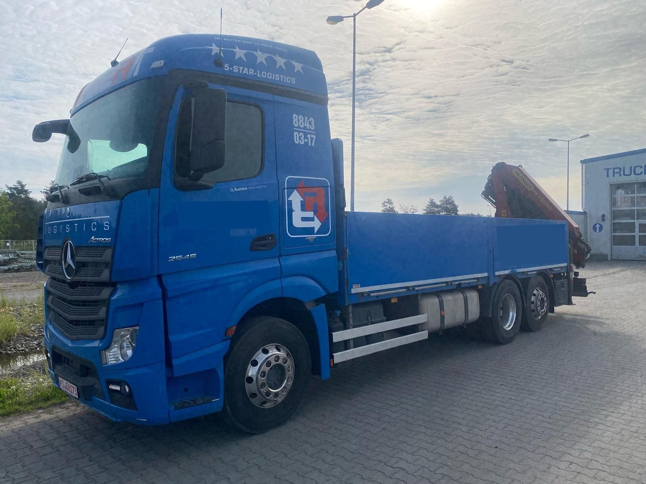 Mercedes-Benz ACTROS 2545 6x2 Pritsche Kran Palfinger PK20001K - Камион с кран: снимка 3 Mercedes-Benz ACTROS 2545 6x2 Pritsche Kran Palfinger PK20001K - Камион с кран: снимка 3