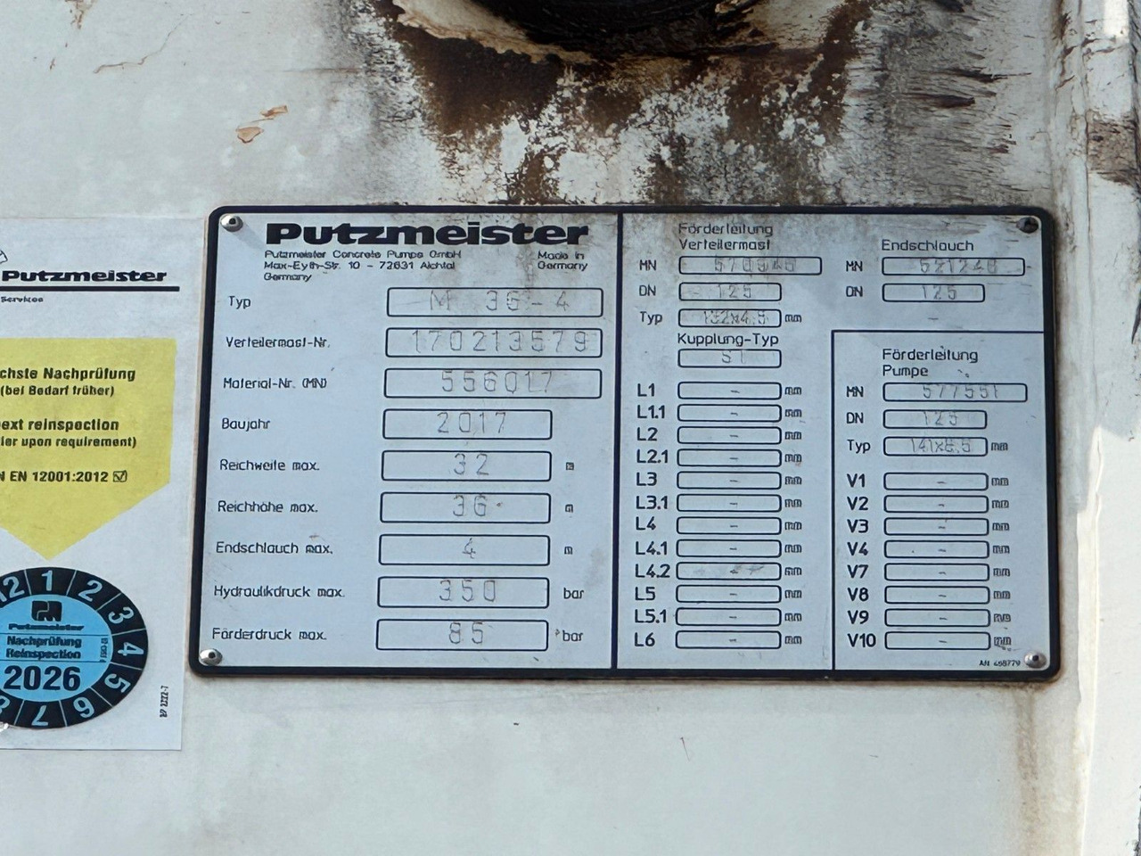 Mercedes-Benz AROCS 2840 6x4 Betonpumpe Putzmeister 36-4 - Бетон помпа: снимка 2 Mercedes-Benz AROCS 2840 6x4 Betonpumpe Putzmeister 36-4 - Бетон помпа: снимка 2