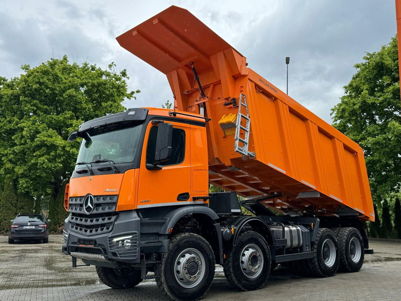 Самосвал камион Mercedes-Benz AROCS 4851 8x6 Euro 6 Gesteinkipper MEILLER: снимка 7