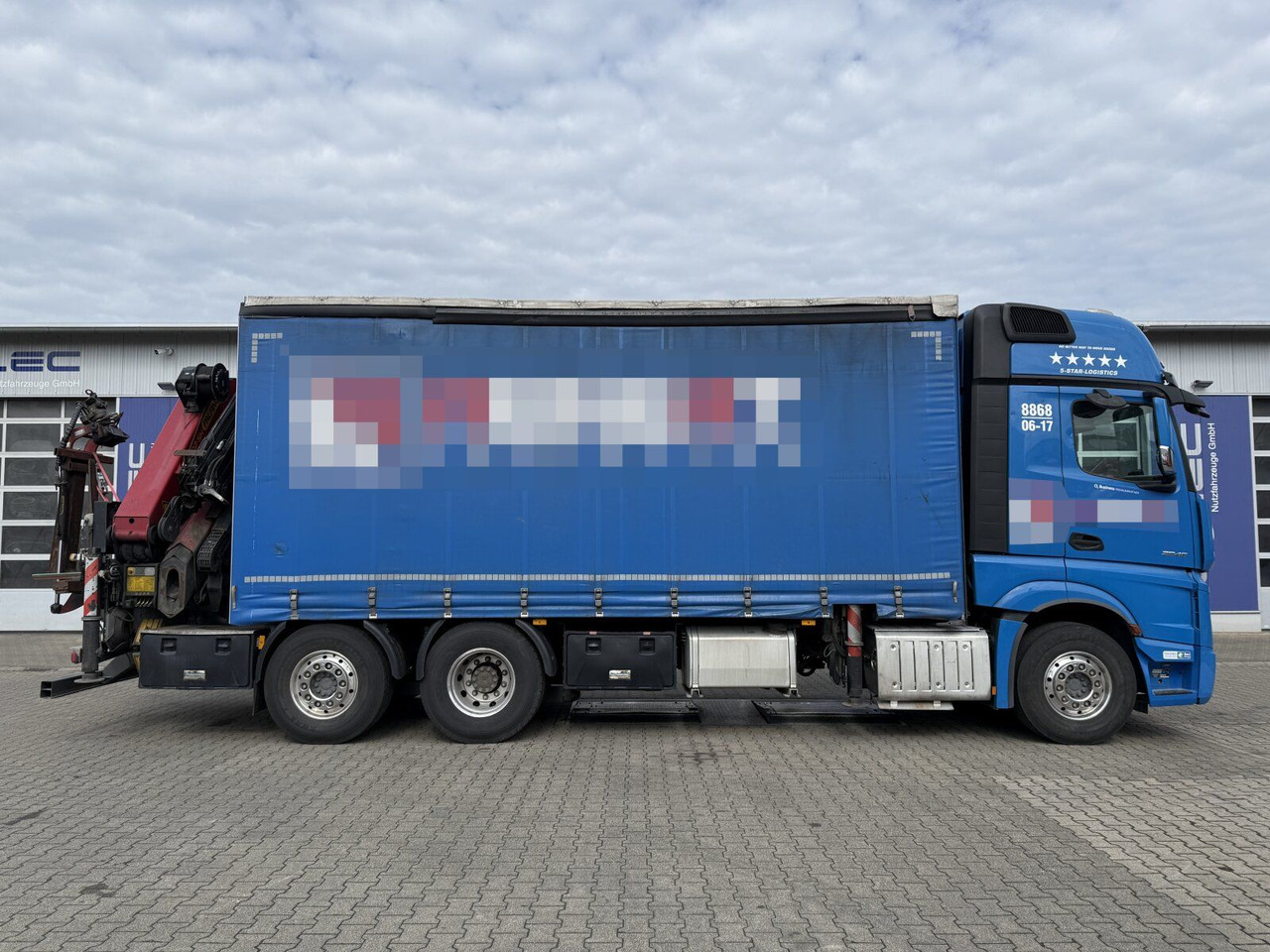 Mercedes-Benz Actros 6x2 Pritsche Kran Palfinger PK34002 + JIB - Бордови камион, Камион с кран: снимка 2 Mercedes-Benz Actros 6x2 Pritsche Kran Palfinger PK34002 + JIB - Бордови камион, Камион с кран: снимка 2
