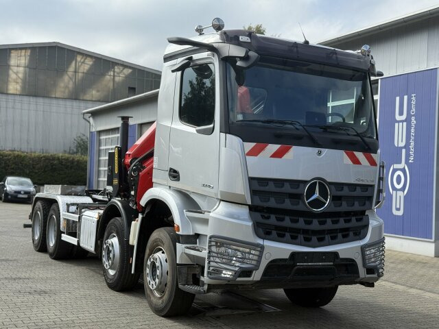 Mercedes-Benz Arocs 3246 8x4 Abrollkipper Kran Palfinger 19001 - Мултилифт с кука камион, Камион с кран: снимка 1 Mercedes-Benz Arocs 3246 8x4 Abrollkipper Kran Palfinger 19001 - Мултилифт с кука камион, Камион с кран: снимка 1