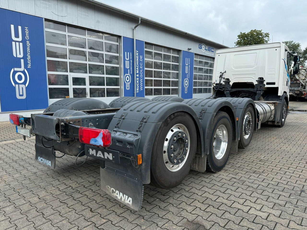 Scania G 410 B8x2*6 NB LNG Fahrgestell Nebenantrieb - Шаси кабина, Камион с кран: снимка 5 Scania G 410 B8x2*6 NB LNG Fahrgestell Nebenantrieb - Шаси кабина, Камион с кран: снимка 5