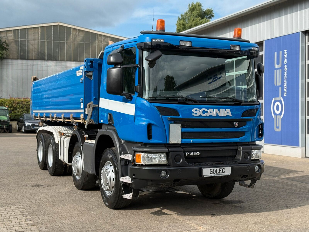 Scania P 410 8x4 Dreiseitenkipper DAUTEL - Самосвал камион: снимка 1 Scania P 410 8x4 Dreiseitenkipper DAUTEL - Самосвал камион: снимка 1