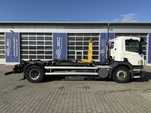 Мултилифт с кука камион Scania P280 4x2 Abrollkipper Palfinger Knickhaken T15A: снимка 8