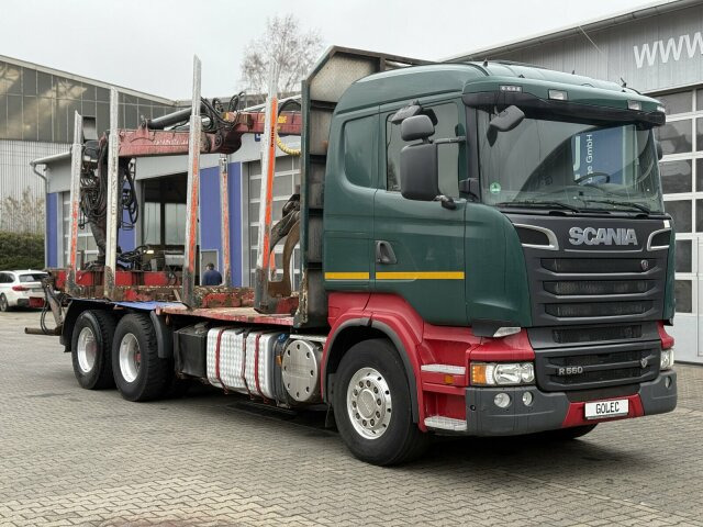 Scania R560 6x4 Holztransport Kran LOGLIFT HIAB 140S79R - Камион за дърва, Камион с кран: снимка 1 Scania R560 6x4 Holztransport Kran LOGLIFT HIAB 140S79R - Камион за дърва, Камион с кран: снимка 1
