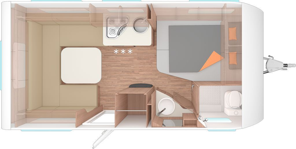 Weinsberg CaraOne 450 FU Dachklima/Markise - Каравана: снимка 2 Weinsberg CaraOne 450 FU Dachklima/Markise - Каравана: снимка 2