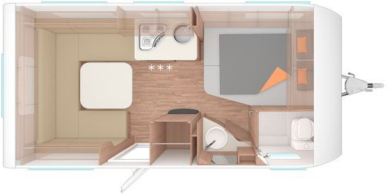 Weinsberg CaraOne 450 FU Elektrische Fußbodenerwärmung - Каравана: снимка 2 Weinsberg CaraOne 450 FU Elektrische Fußbodenerwärmung - Каравана: снимка 2