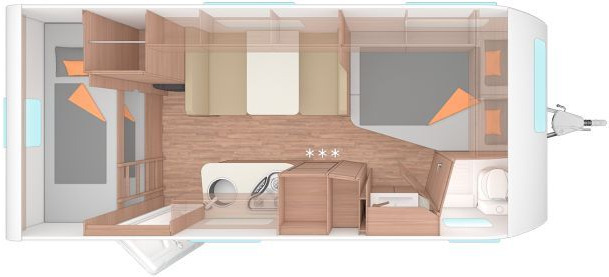 Weinsberg CaraOne 500 FDK Viel Ausstattung - Каравана: снимка 2 Weinsberg CaraOne 500 FDK Viel Ausstattung - Каравана: снимка 2