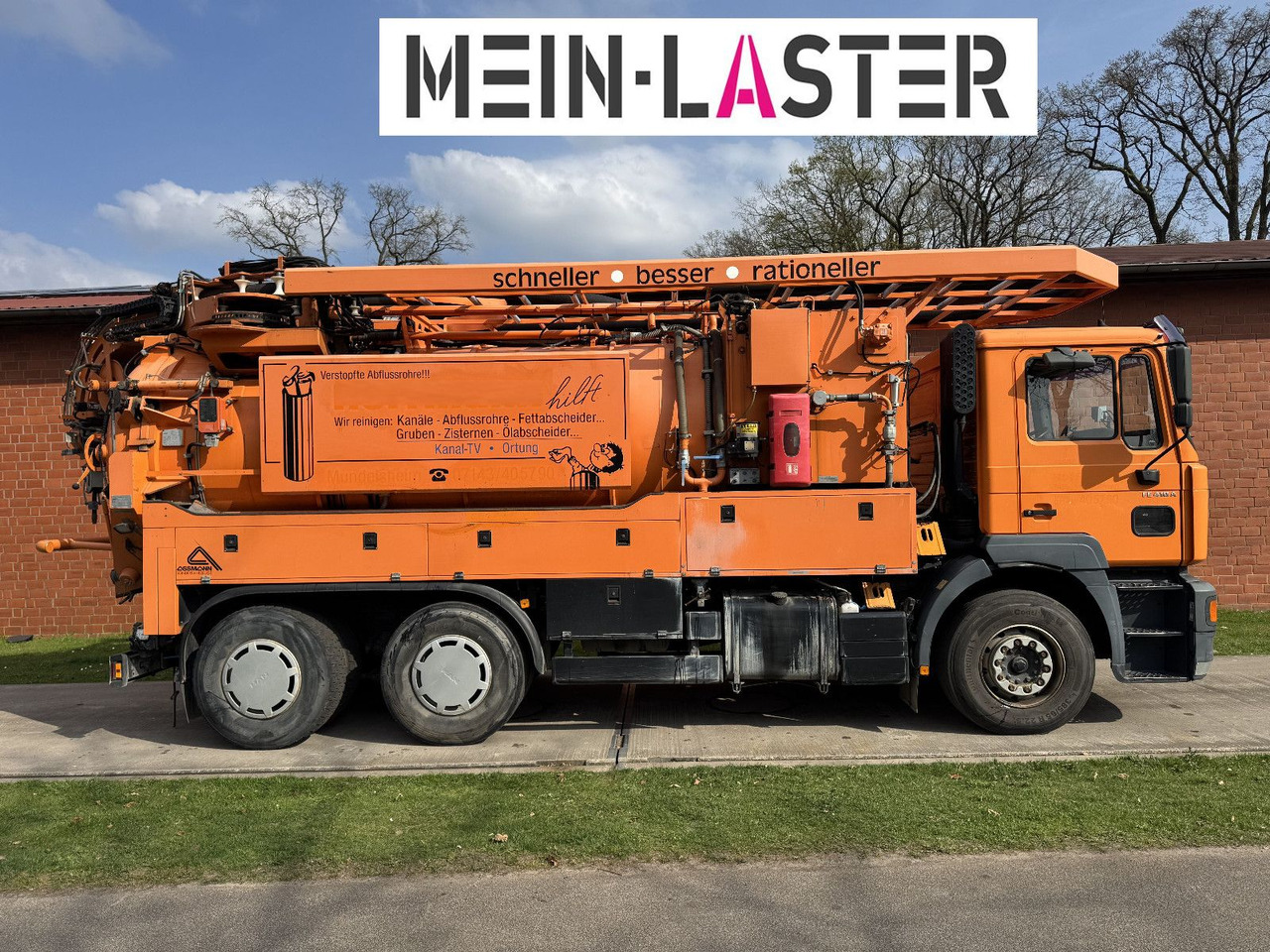 MAN FE 410 Assmann Saug HD Spüler Recycling + FB. - Каналопочистваща машина: снимка 3 MAN FE 410 Assmann Saug HD Spüler Recycling + FB. - Каналопочистваща машина: снимка 3