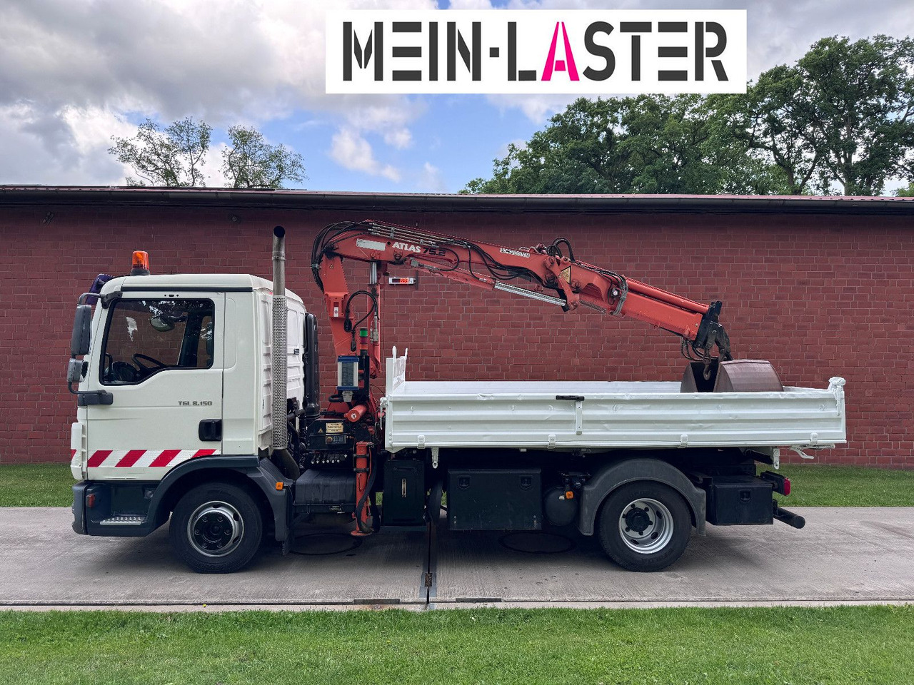 MAN TGL 8.150 3 S-Kipper Atlas 75 10m -1t. Funk FB - Бус самосвал: снимка 4 MAN TGL 8.150 3 S-Kipper Atlas 75 10m -1t. Funk FB - Бус самосвал: снимка 4