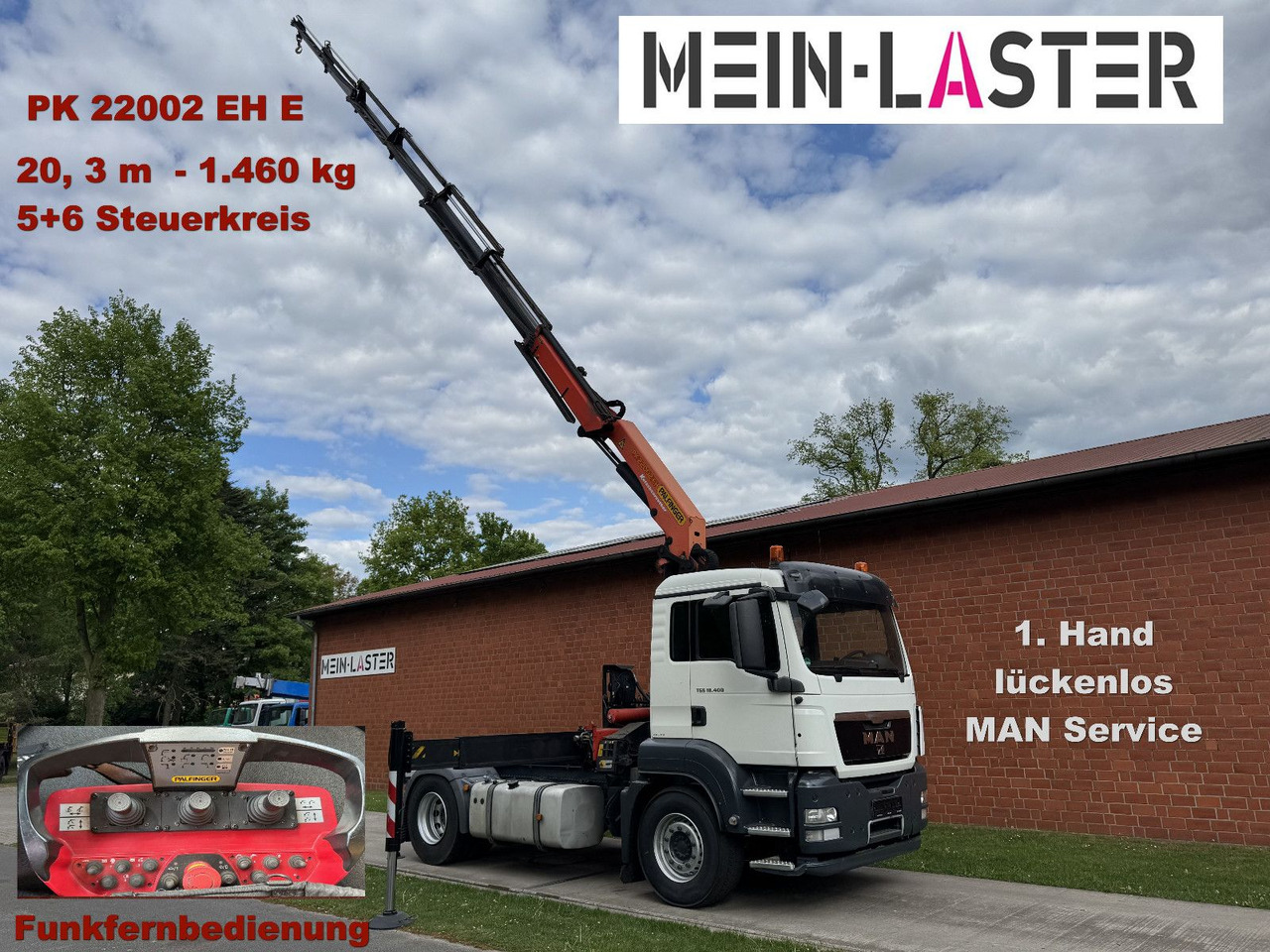 MAN TGS 18.400 PK 22002-E 20 m- 5.550kg + 5/6 Steuer - Камион с кран: снимка 1 MAN TGS 18.400 PK 22002-E 20 m- 5.550kg + 5/6 Steuer - Камион с кран: снимка 1