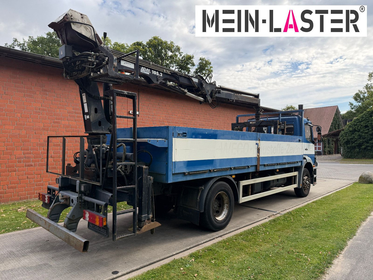 Mercedes-Benz 1823 Atego Atlas 105.2 1.Hand nur 226.000 km - Бордови камион, Камион с кран: снимка 5 Mercedes-Benz 1823 Atego Atlas 105.2 1.Hand nur 226.000 km - Бордови камион, Камион с кран: снимка 5