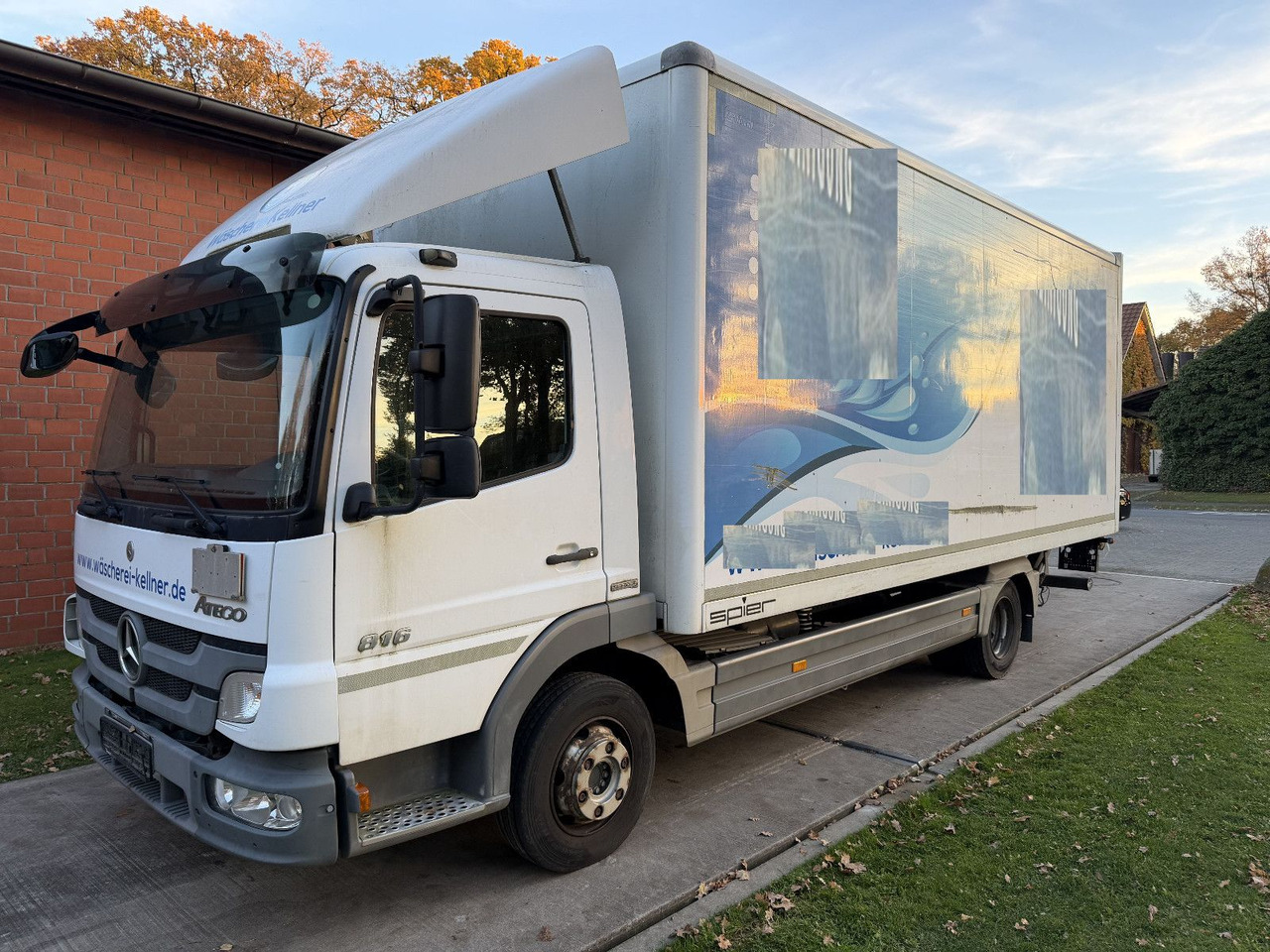 Mercedes-Benz Atego 816 LBW Klima 3 Sitzer - Лекотоварен автомобил фургон: снимка 3 Mercedes-Benz Atego 816 LBW Klima 3 Sitzer - Лекотоварен автомобил фургон: снимка 3