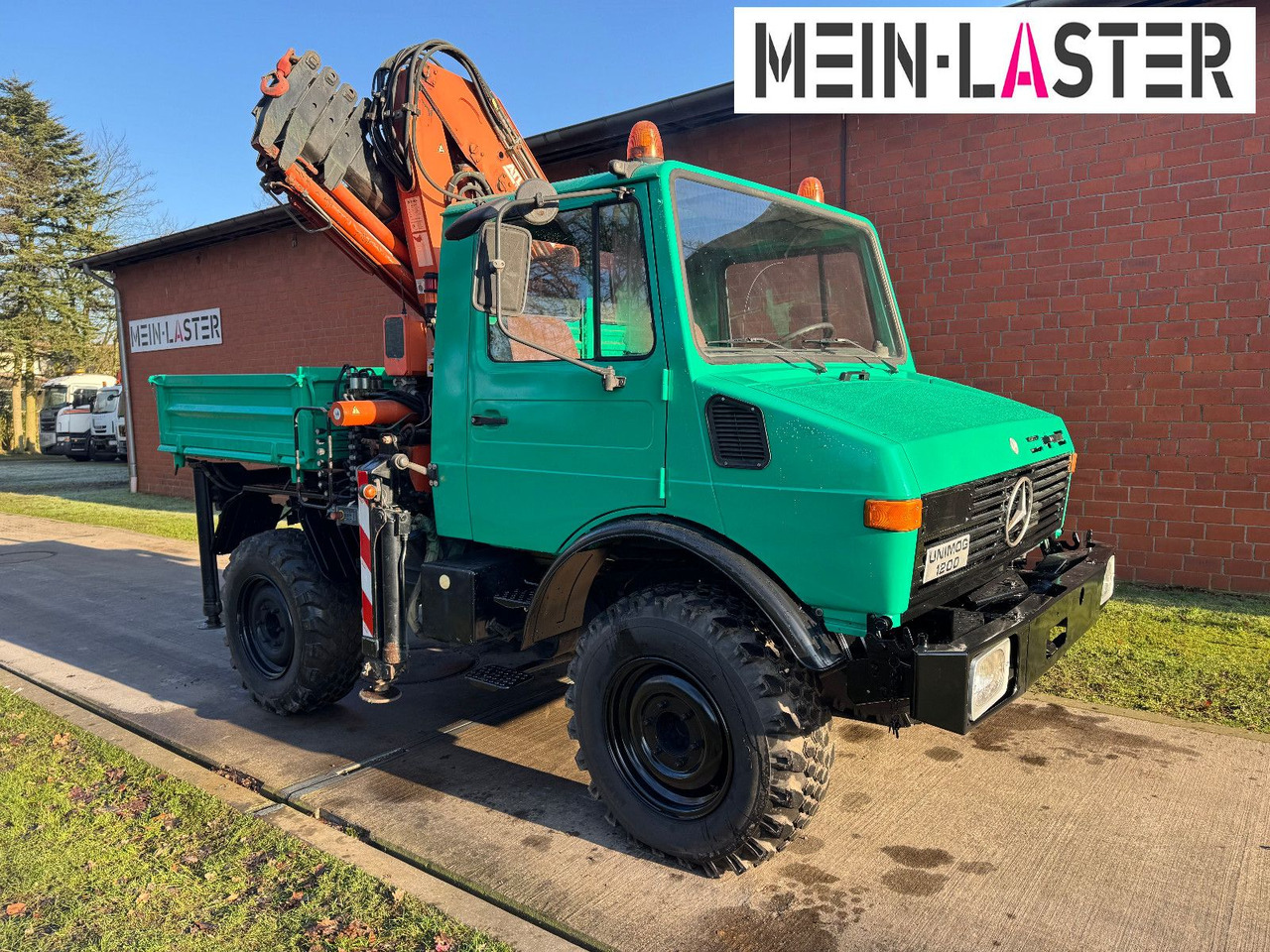 Unimog U 1200 Atlas 75.2 Kran 14 m Funk FB *1. Hand - Камион с кран: снимка 4 Unimog U 1200 Atlas 75.2 Kran 14 m Funk FB *1. Hand - Камион с кран: снимка 4