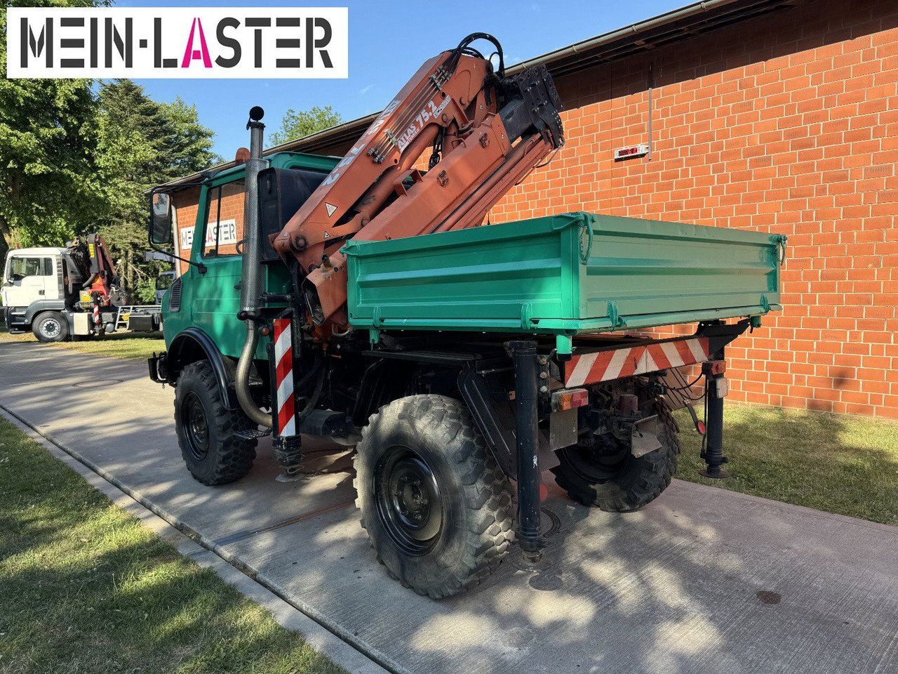 Unimog U 1200 Atlas 75.2 Kran 14 m Funk FB *1. Hand - Камион с кран: снимка 5 Unimog U 1200 Atlas 75.2 Kran 14 m Funk FB *1. Hand - Камион с кран: снимка 5
