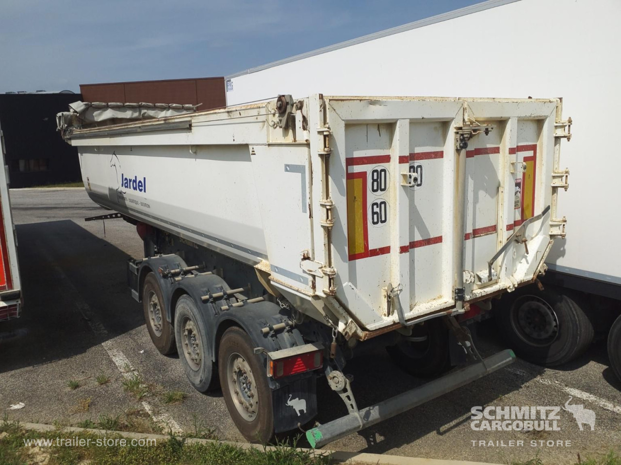 SCHMITZ Tipper Steel half pipe body 26m³ - Самосвал полуремарке: снимка 2 SCHMITZ Tipper Steel half pipe body 26m³ - Самосвал полуремарке: снимка 2