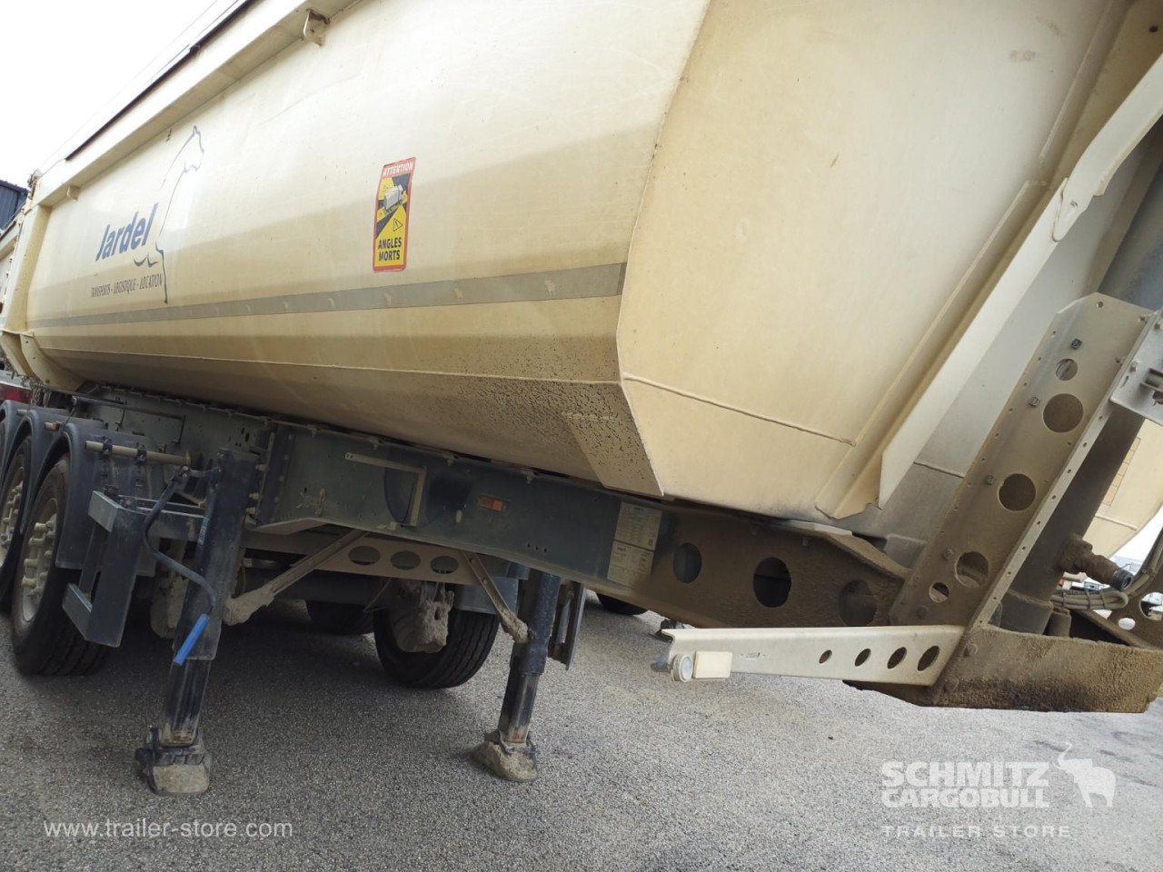 SCHMITZ Tipper Steel half pipe body 26m³ - Самосвал полуремарке: снимка 1 SCHMITZ Tipper Steel half pipe body 26m³ - Самосвал полуремарке: снимка 1