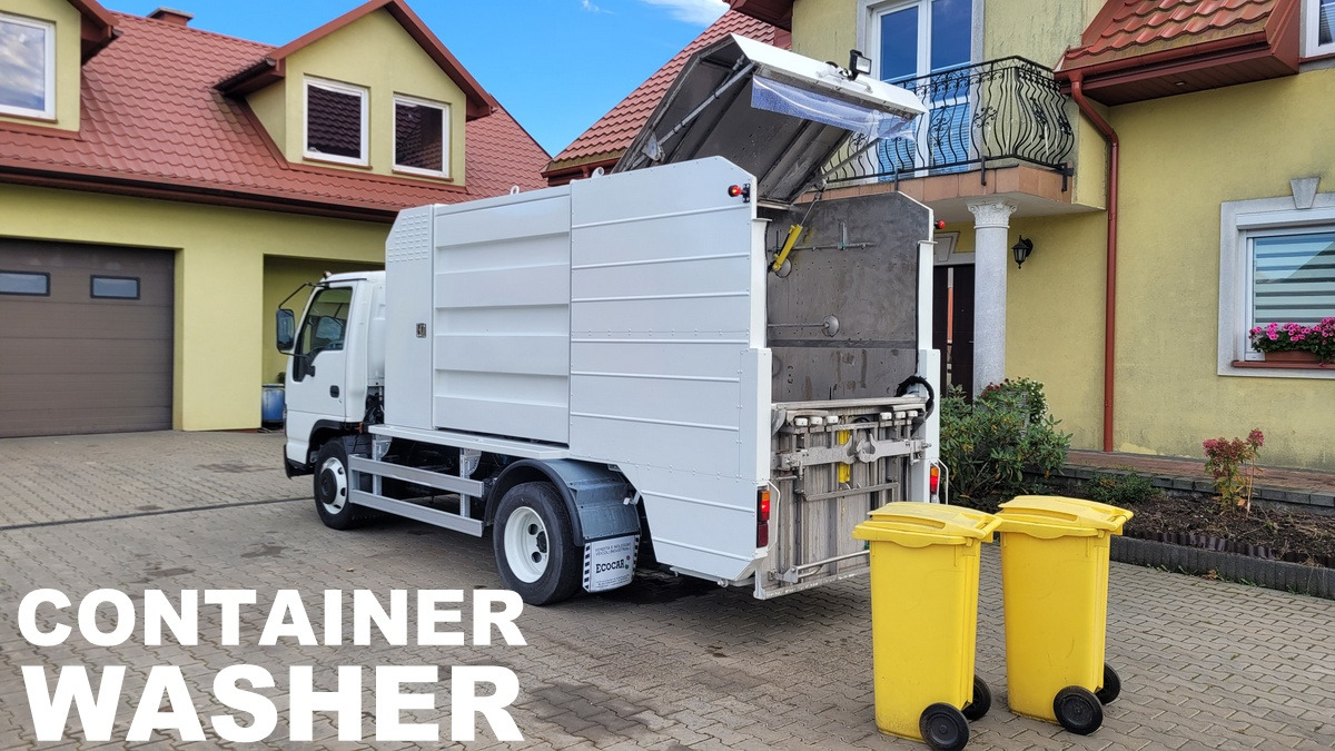 Isuzu NQR75 Container washer laveuse lavacassonetti myjka - Боклукчийска кола: снимка 1 Isuzu NQR75 Container washer laveuse lavacassonetti myjka - Боклукчийска кола: снимка 1