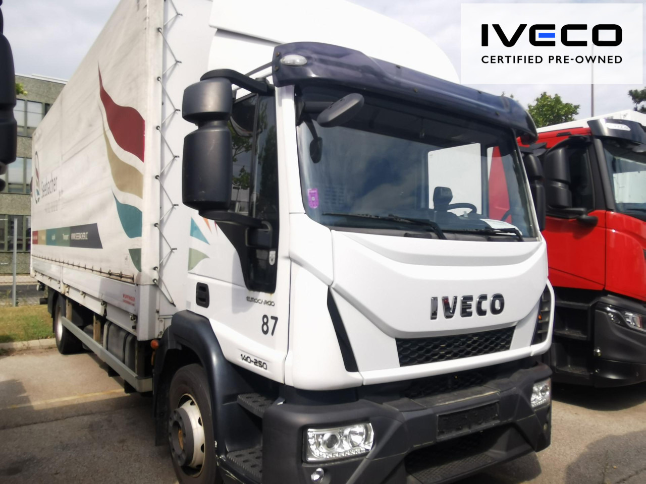 Камион с брезент IVECO Pritsche-Schiebeplane-LBW: снимка 9