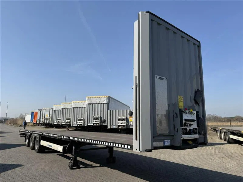 Затворена каросерия полуремарке Krone 2X 2021 & 1X 2022 mega P400 hupac flat: снимка 20