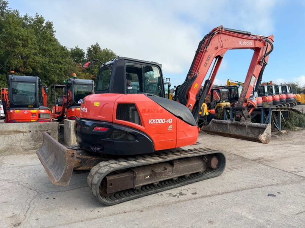 Kubota KX 080-4 - Мини багер: снимка 2 Kubota KX 080-4 - Мини багер: снимка 2