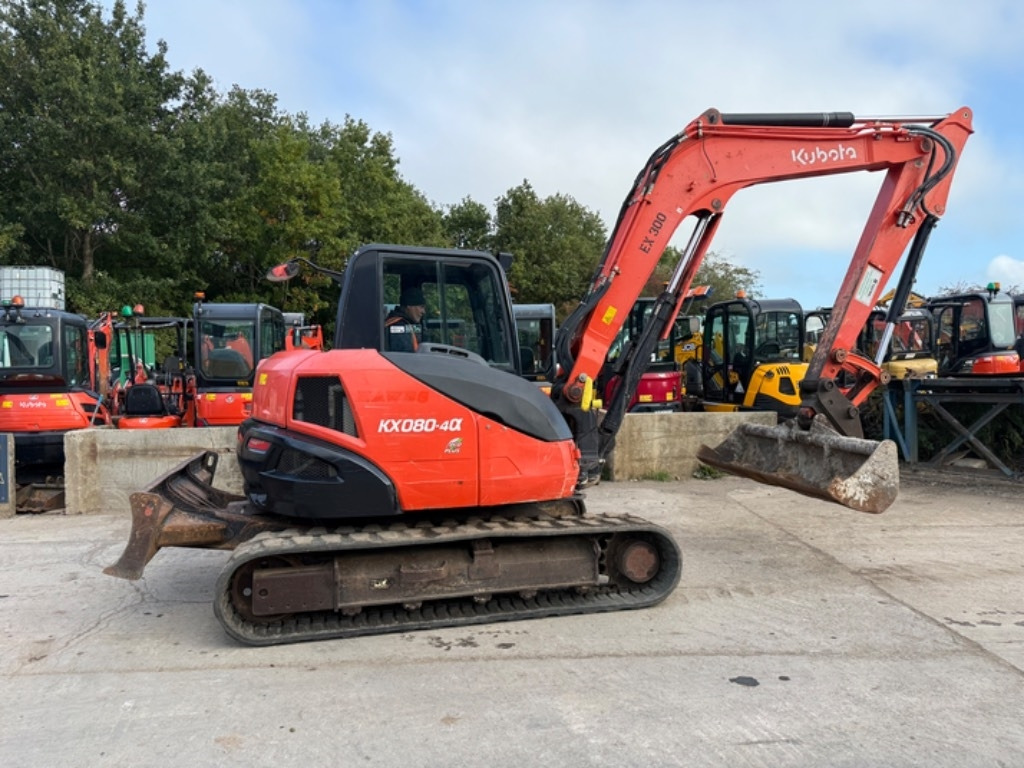 Kubota KX 080-4 - Мини багер: снимка 1 Kubota KX 080-4 - Мини багер: снимка 1
