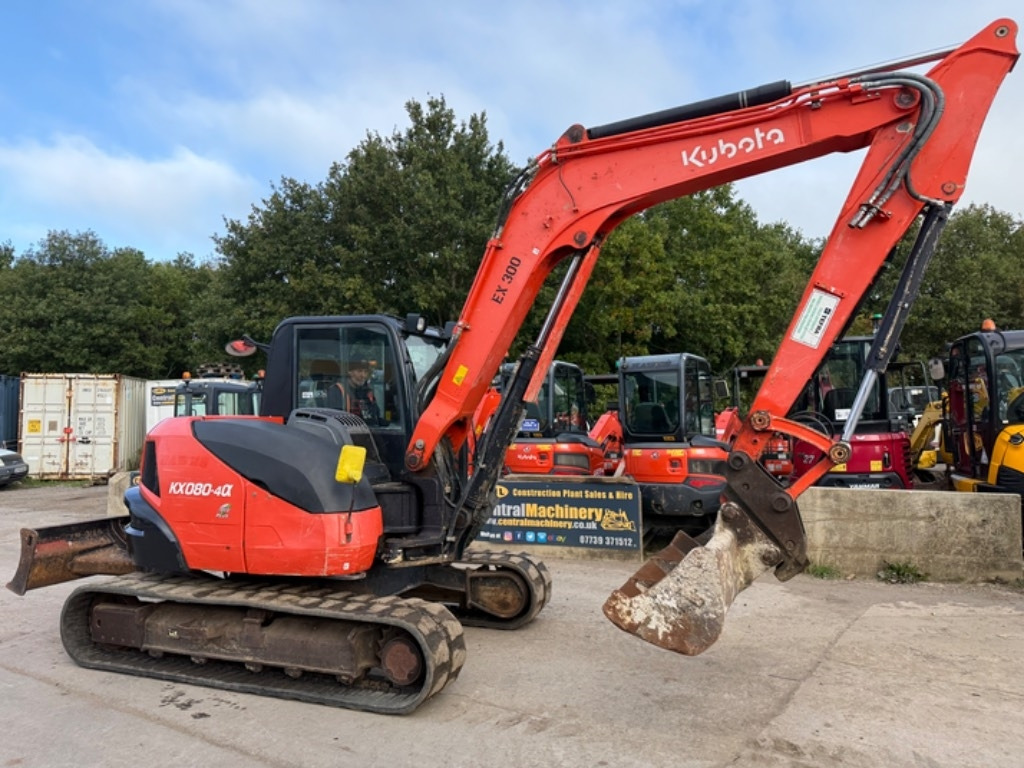 Kubota KX 080-4 - Мини багер: снимка 3 Kubota KX 080-4 - Мини багер: снимка 3