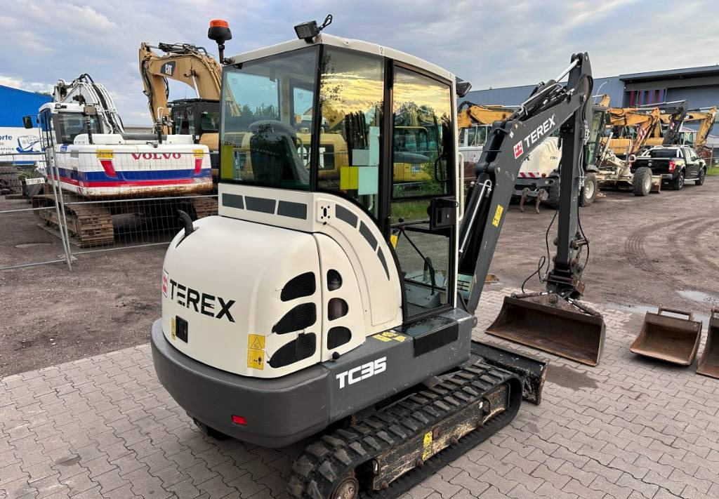 Мини багер Terex TC 35 mit 3 Löffel: снимка 6