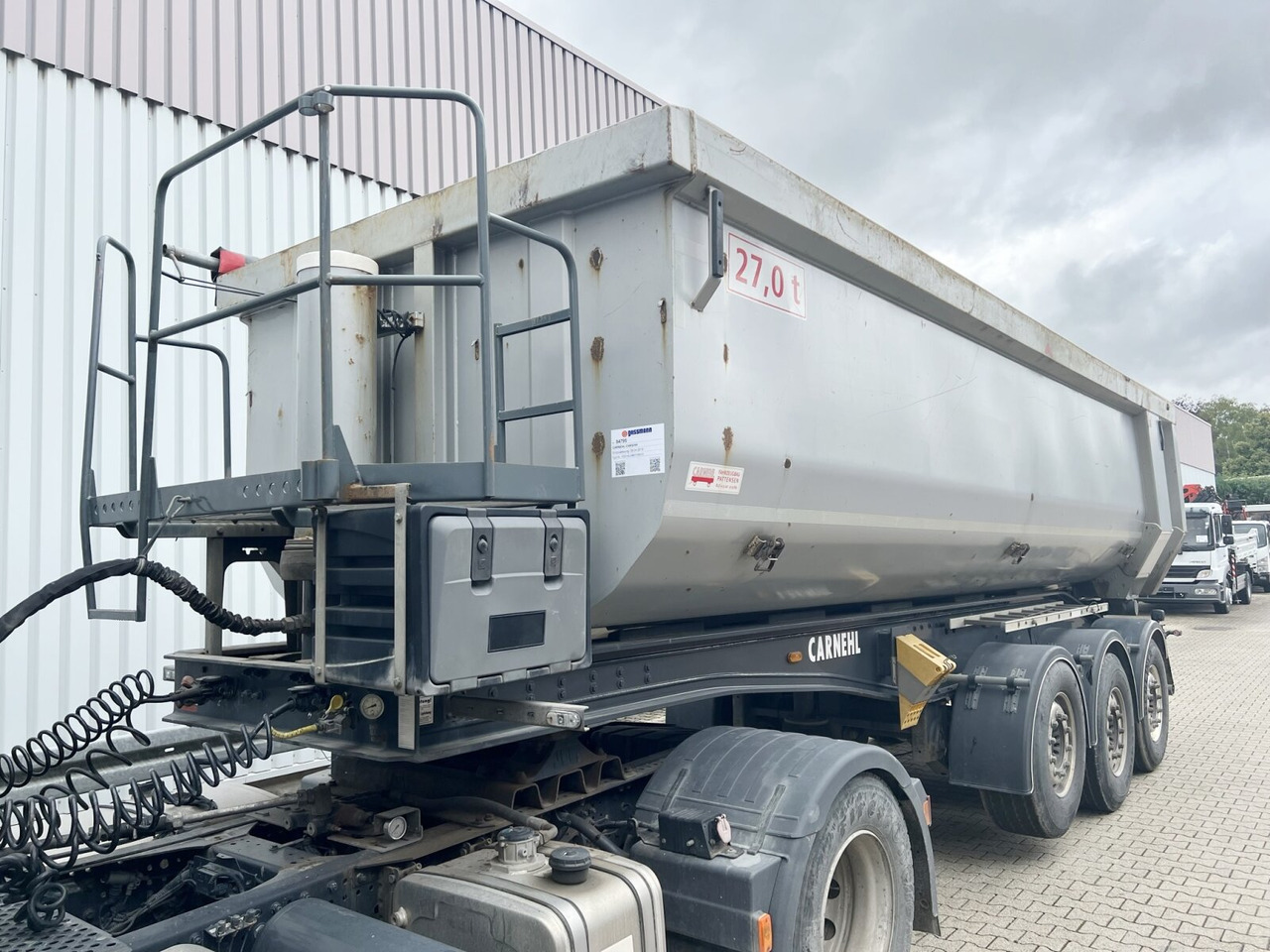 Carnehl CHKS/HH CHKS/HH, Stahlmulde ca. 26m³, 8x VORHANDEN, Liftachse - Самосвал полуремарке: снимка 4 Carnehl CHKS/HH CHKS/HH, Stahlmulde ca. 26m³, 8x VORHANDEN, Liftachse - Самосвал полуремарке: снимка 4