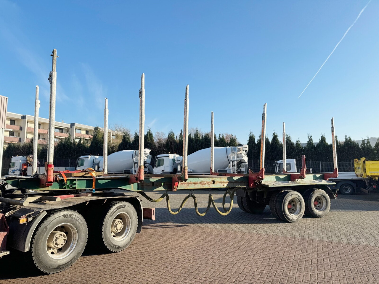 GSV 34 GLOGGER GSV 34, Lenk-/Liftachse, ausziehbar 10,75m-14,35m - Полуремарке за дърва: снимка 1 GSV 34 GLOGGER GSV 34, Lenk-/Liftachse, ausziehbar 10,75m-14,35m - Полуремарке за дърва: снимка 1