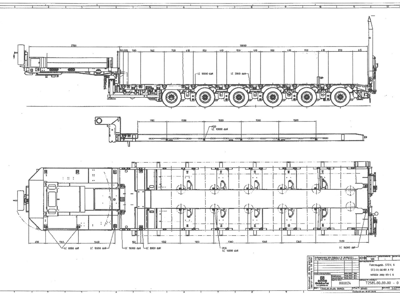Goldhofer STZ L 6-67/80 A STZ-L 6-67/80 A, 6 Achsen, 86.000kg Ges.-Gew. - Нискорамна площадка полуремарке: снимка 4 Goldhofer STZ L 6-67/80 A STZ-L 6-67/80 A, 6 Achsen, 86.000kg Ges.-Gew. - Нискорамна площадка полуремарке: снимка 4