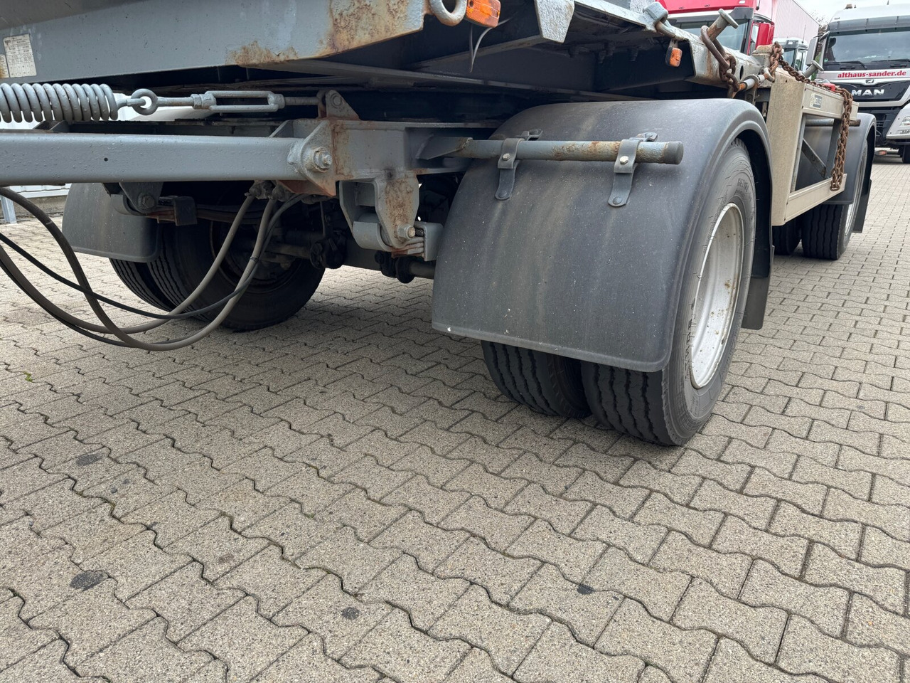 Контейнеровоз/ Сменна каросерия ремарке HKM A 18 ZB 3,4 A 18 ZB 3,4 Absetzanhänger: снимка 9