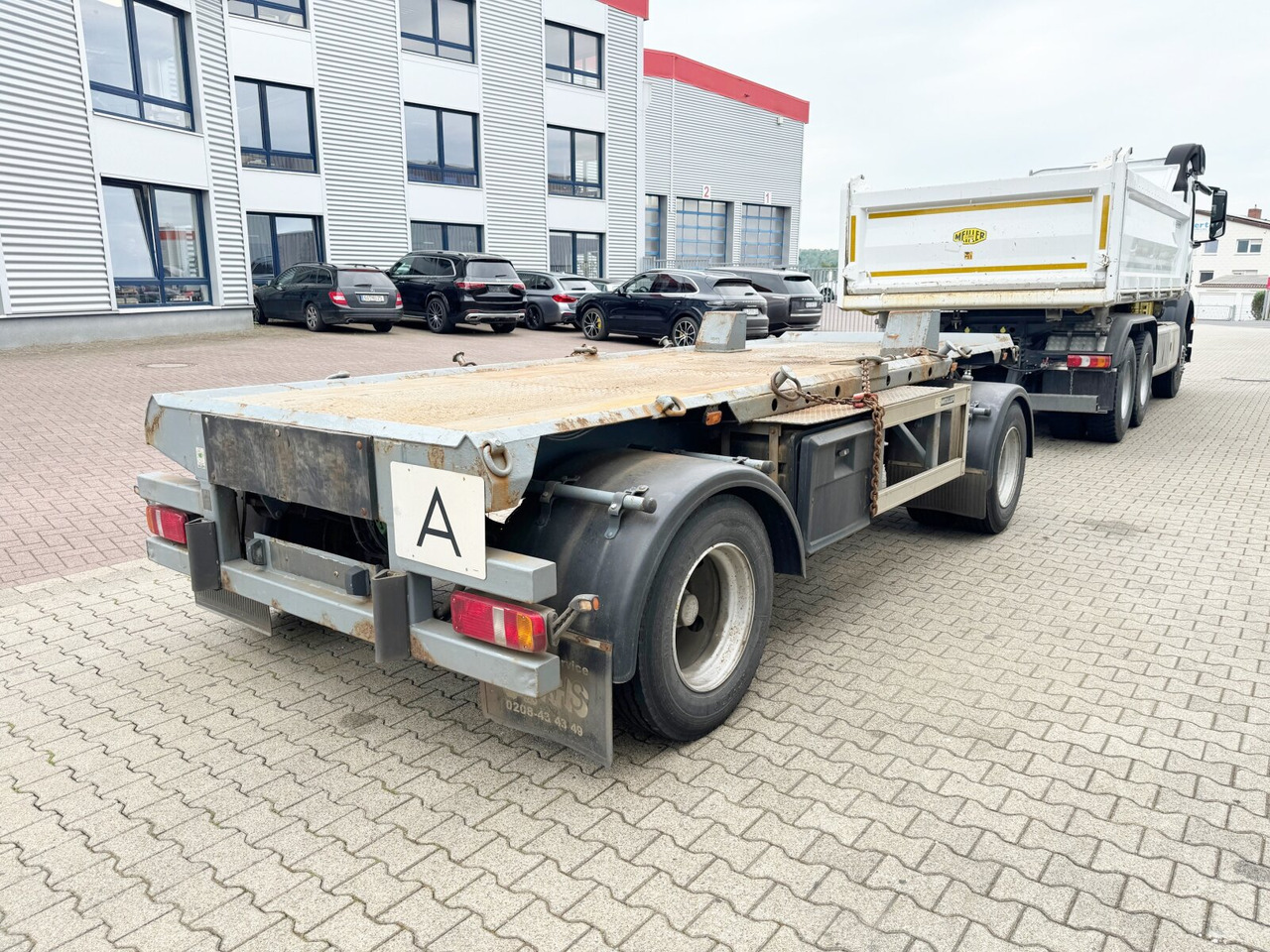 Контейнеровоз/ Сменна каросерия ремарке HKM A 18 ZB 3,4 A 18 ZB 3,4 Absetzanhänger: снимка 6