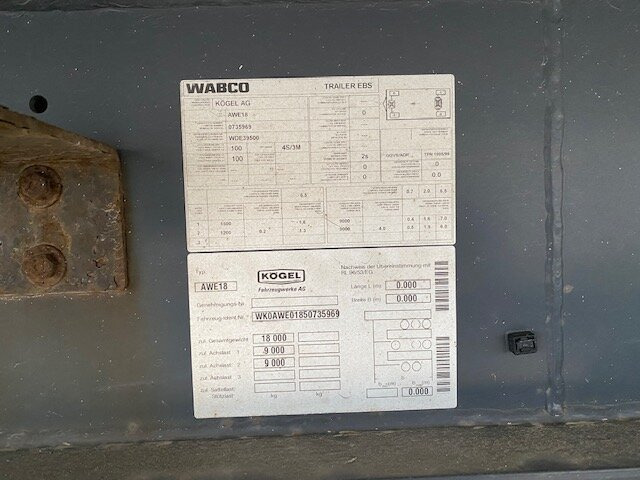 Рефрижератор ремарке Kögel AWE 18 AWE 18, Kühlanhänger, Thermo-King: снимка 7