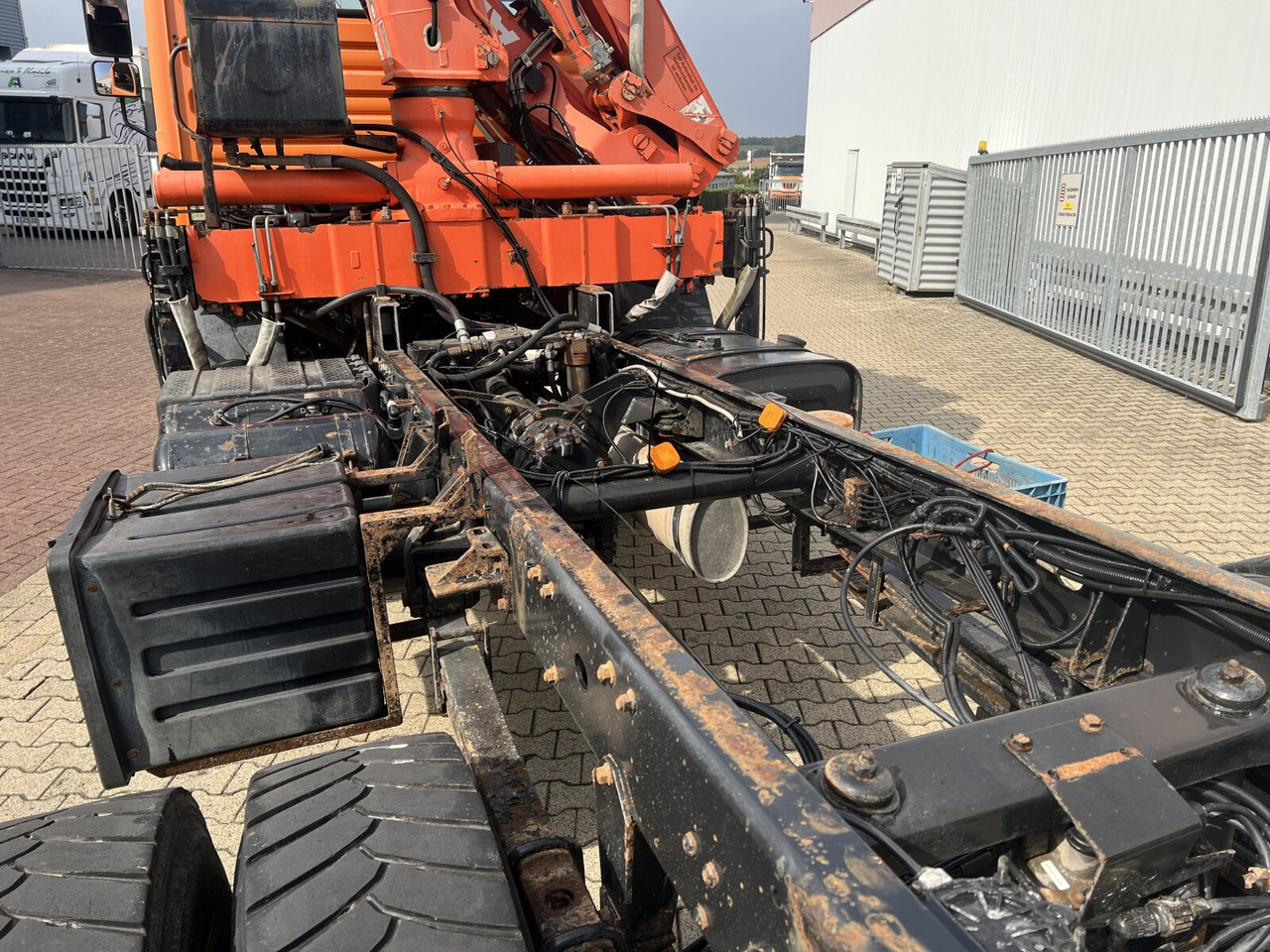 Шаси кабина, Камион с кран MAN 18.255 MAK 4x4 BB 18.255 MAK 4x4 BB, Kran Atlas AK 85.1 A1: снимка 13