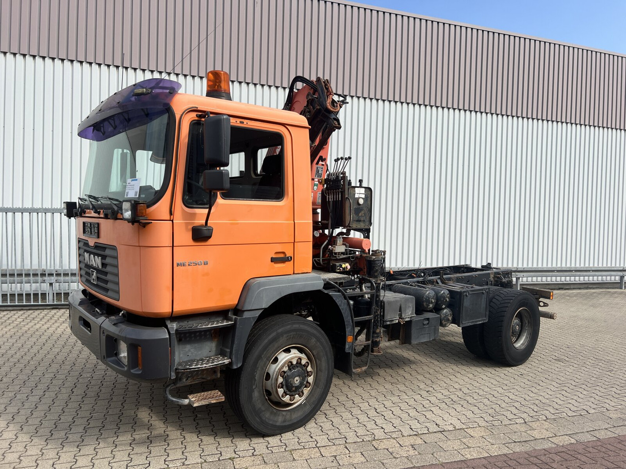 Шаси кабина, Камион с кран MAN 18.255 MAK 4x4 BB 18.255 MAK 4x4 BB, Kran Atlas AK 85.1 A1: снимка 6